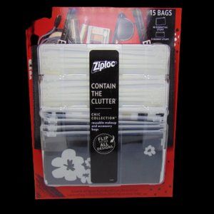 3 ZIPLOC Reusable Makeup and Accessory Bags